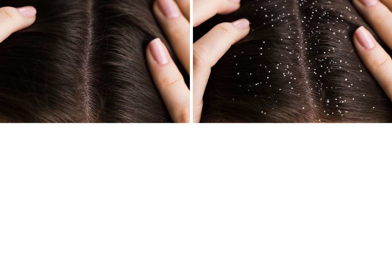 Cabello con caspa