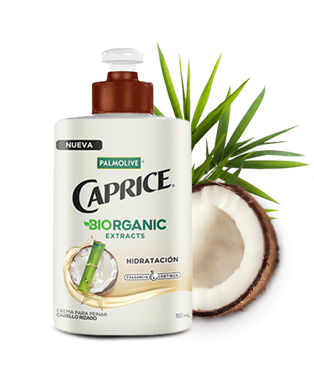Crema para Peinar Caprice Biorganic Extract Aceites de Coco y Bamboo 150ml
